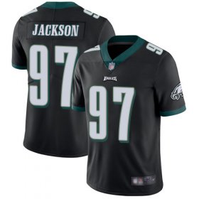 Wholesale Cheap Nike Eagles #97 Malik Jackson Black Alternate Men\'s Stitched NFL Vapor Untouchable Limited Jersey