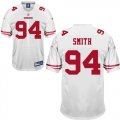Wholesale Cheap 49ers #94 Justin Smith White Stitched NFL Jersey