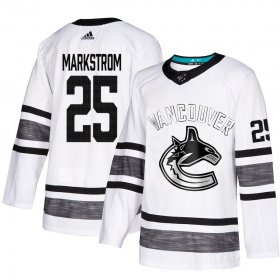 Wholesale Cheap Adidas Canucks #25 Jacob Markstrom White 2019 All-Star Game Parley Authentic Stitched NHL Jersey