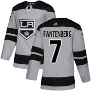 Wholesale Cheap Adidas Kings #7 Oscar Fantenberg Gray Alternate Authentic Stitched NHL Jersey