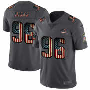 Wholesale Cheap Nike Bears #96 Akiem Hicks 2018 Salute To Service Retro USA Flag Limited NFL Jersey