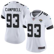Wholesale Cheap Nike Jaguars #93 Calais Campbell White Women's Stitched NFL Vapor Untouchable Limited Jersey
