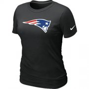 Wholesale Cheap Women's Nike New England Patriots Logo NFL T-Shirt Black