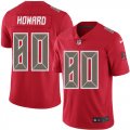 Wholesale Cheap Nike Buccaneers #80 O. J. Howard Red Men's Stitched NFL Limited Rush Jersey