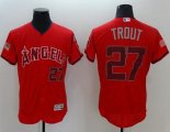 Wholesale Cheap Angels of Anaheim #27 Mike Trout Red Fashion Stars & Stripes Flexbase Authentic Stitched MLB Jersey