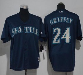 Wholesale Cheap Mariners #24 Ken Griffey Navy Blue Cool Base Stitched Youth MLB Jersey