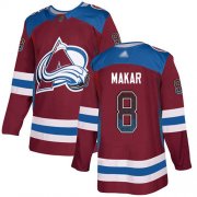 Wholesale Cheap Adidas Avalanche #8 Cale Makar Burgundy Home Authentic Drift Fashion Stitched NHL Jersey