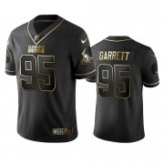 Wholesale Cheap Browns #95 Myles Garrett Men's Stitched NFL Vapor Untouchable Limited Black Golden Jersey