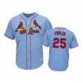 Wholesale Cheap Cardinals #25 Dexter Fowler Horizon Blue Alternate 2019 Cool Base Stitched MLB Jersey