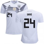 Wholesale Cheap Germany #24 Sane White Home Soccer Country Jersey