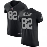 Wholesale Cheap Nike Raiders #82 Jordy Nelson Black Team Color Men's Stitched NFL Vapor Untouchable Elite Jersey