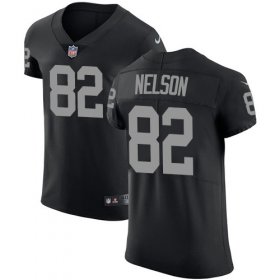 Wholesale Cheap Nike Raiders #82 Jordy Nelson Black Team Color Men\'s Stitched NFL Vapor Untouchable Elite Jersey