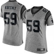 Wholesale Cheap Nike Panthers #59 Luke Kuechly Gray Women's Stitched NFL Limited Gridiron Gray Jersey