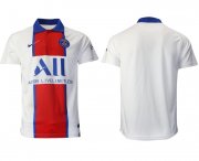 Wholesale Cheap Men 2020-2021 club Paris Saint-Germain away aaa version blank white Soccer Jerseys