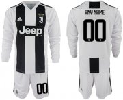 Wholesale Cheap Juventus Personalized Home Long Sleeves Soccer Club Jersey