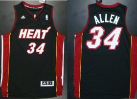 Wholesale Cheap Miami Heat #34 Ray Allen Revolution 30 Swingman Black Jersey