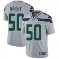 Wholesale Cheap Nike Seahawks #50 K.J. Wright Grey Alternate Men's Stitched NFL Vapor Untouchable Limited Jersey