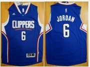 Wholesale Cheap Los Angeles Clippers #6 DeAndre Jordan Blue Alternate Stitched NBA Jersey