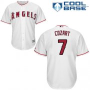 Wholesale Cheap Angels #7 Zack Cozart White Cool Base Stitched Youth MLB Jersey