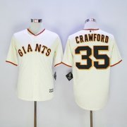 Wholesale Cheap Giants #35 Brandon Crawford Cream New Cool Base Stitched MLB Jersey