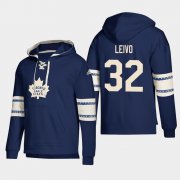 Wholesale Cheap Toronto Maple Leafs #32 Josh Leivo Blue adidas Lace-Up Pullover Hoodie