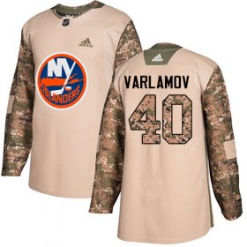 Wholesale Cheap Adidas Islanders #40 Semyon Varlamov Camo Authentic 2017 Veterans Day Stitched Youth NHL Jersey