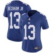 Wholesale Cheap Nike Giants #13 Odell Beckham Jr Royal Blue Team Color Women's Stitched NFL Vapor Untouchable Limited Jersey