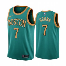 Wholesale Cheap Nike Celtics #7 Jaylen Brown Green 2019-20 City Edition NBA Jersey