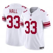 Cheap Men's New York Giants #33 Hassan Hall White 2023 F.U.S.E. Vapor Untouchable Limited Football Stitched Jersey