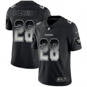 Wholesale Cheap Nike Raiders #28 Josh Jacobs Black Men's Stitched NFL Vapor Untouchable Limited Smoke Fashion Jersey