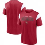 Wholesale Men's Tampa Bay Buccaneers Red White Home Stretch Team T-Shirt