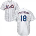 Wholesale Cheap Mets #18 Darryl Strawberry White(Blue Strip) Cool Base Stitched Youth MLB Jersey