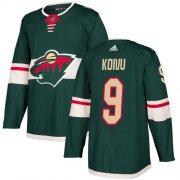 Wholesale Cheap Adidas Wild #9 Mikko Koivu Green Home Authentic Stitched NHL Jersey