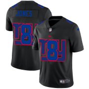 Wholesale Cheap New York Giants #8 Daniel Jones Men's Nike Team Logo Dual Overlap Limited NFL Jersey Black