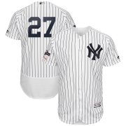 Wholesale Cheap New York Yankees #27 Giancarlo Stanton Majestic 2019 Postseason Authentic Flex Base Player Jersey White Navy