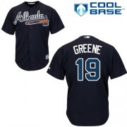 Wholesale Cheap Braves #19 Shane Greene Blue New Cool Base Stitched MLB Jersey