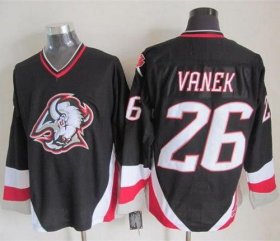 Wholesale Cheap Sabres #26 Thomas Vanek Black CCM Throwback Stitched NHL Jersey