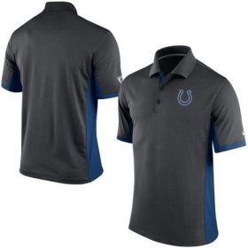 Wholesale Cheap Men\'s Nike NFL Indianapolis Colts Charcoal Team Issue Performance Polo
