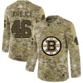 Wholesale Cheap Adidas Bruins #46 David Krejci Camo Authentic Stitched NHL Jersey