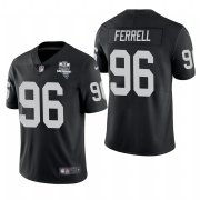Wholesale Cheap Las Vegas Raiders #96 Clelin Ferrell Men's Nike 2020 Inaugural Season Vapor Limited NFL Jersey Black