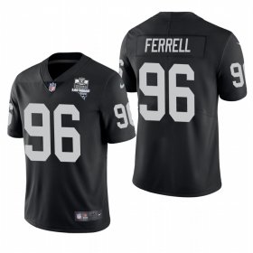 Wholesale Cheap Las Vegas Raiders #96 Clelin Ferrell Men\'s Nike 2020 Inaugural Season Vapor Limited NFL Jersey Black