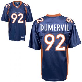 Wholesale Cheap Broncos #92 Elvis Dumervil Blue Stitched NFL Jersey