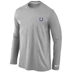 Wholesale Cheap Nike Indianapolis Colts Sideline Legend Authentic Logo Long Sleeve T-Shirt Grey