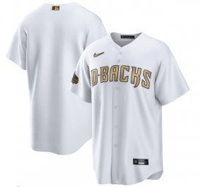 Wholesale Cheap Men\'s Arizona Diamondbacks Blank White 2022 All-Star Cool Base Stitched Baseball Jersey