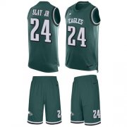 Wholesale Cheap Nike Eagles #24 Darius Slay Jr Green Team Color Men's Stitched NFL Limited Tank Top Suit Jersey