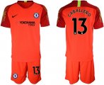Wholesale Cheap Chelsea #13 Caballero Red Goalkeeper Soccer Club Jersey