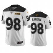 Wholesale Cheap New Orleans Saints #98 Sheldon Rankins White Vapor Limited City Edition NFL Jersey