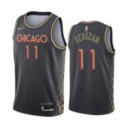 Wholesale Cheap Nike Chicago Bulls 11 Demar Derozan Black NBA Swingman 2020-21 City Edition Jersey