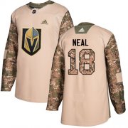 Wholesale Cheap Adidas Golden Knights #18 James Neal Camo Authentic 2017 Veterans Day Stitched NHL Jersey