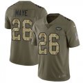 Wholesale Cheap Nike Jets #26 Marcus Maye Olive/Camo Youth Stitched NFL Limited 2017 Salute to Service Jersey